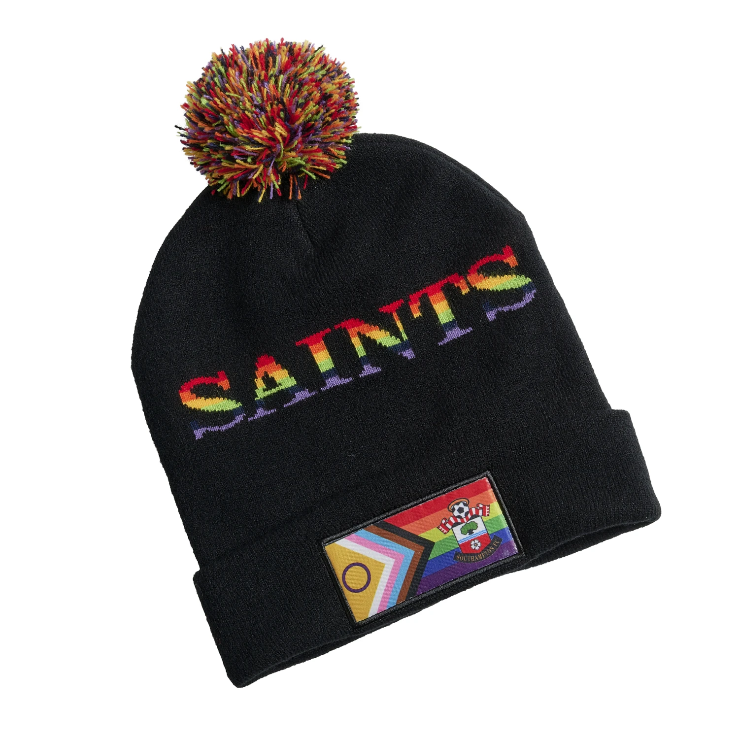 SAINTS PRIDE BOBBLE BEANIE 1 SAINTS PRIDE BOBBLE BEANIE