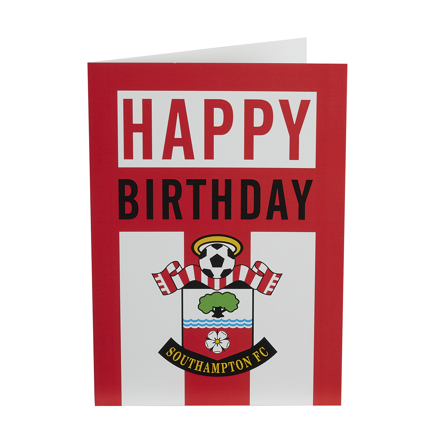 SAINTS STRIPE BIRTHDAY CARD