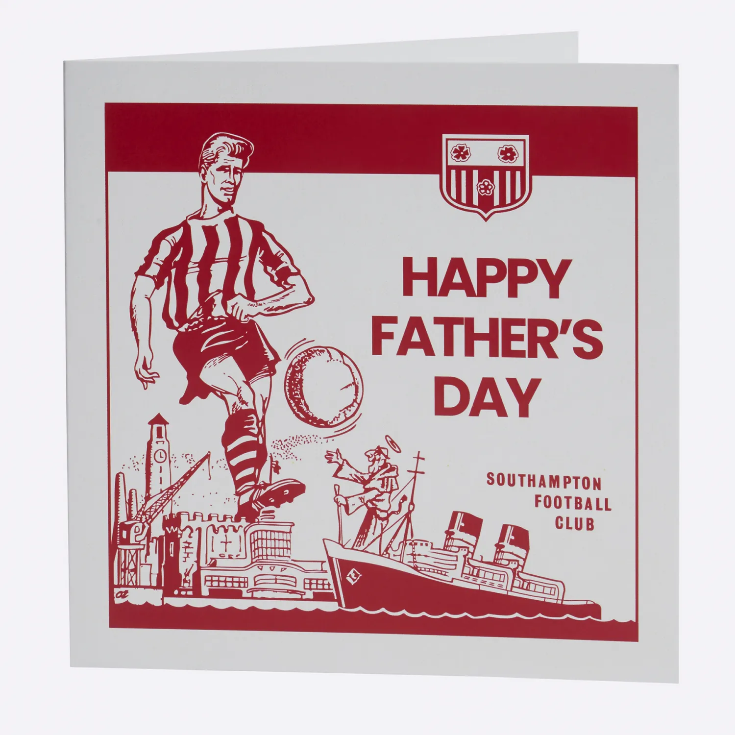 SAINTS RETRO FATHERS DAY CARD